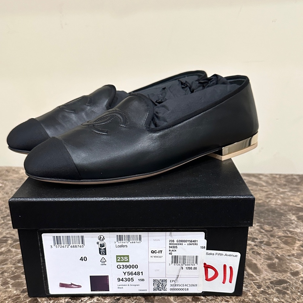 Women’s Black Leather Loafers